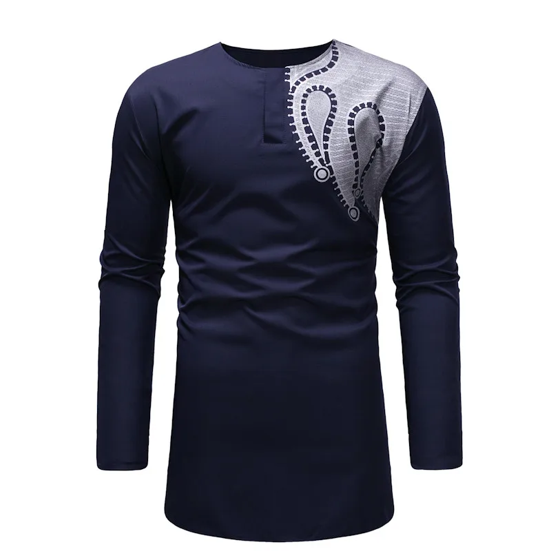 Длинная черная Мужская рубашка 2019 хипстерские мужские рубашки в африканском