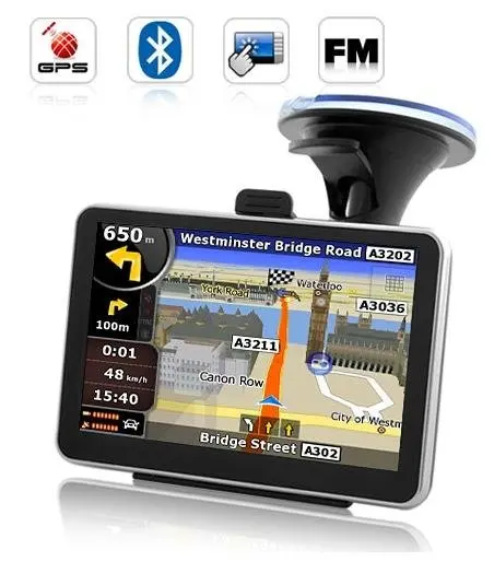 5 inch Car GPS Navigator with Bluetooth&ampAV IN internal 4GB load 3D Map | Vehicle
