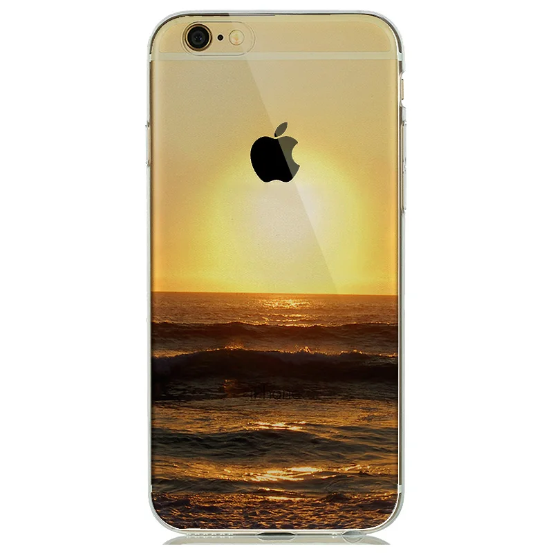 Чехол с природным пейзажем для iPhone 5S SE 6 6 S, мягкий силиконовый чехол с изображением Лондона, Биг-Бена, Снежной Горы, аксессуары - Цвет: Sunrise