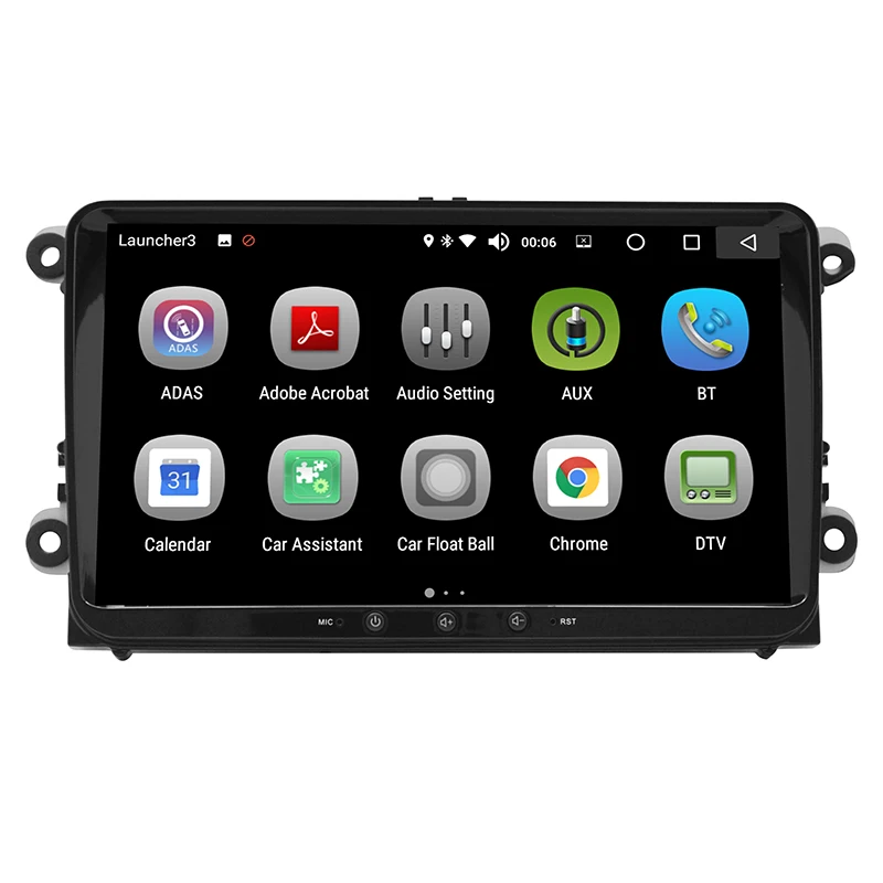 Автомобильное радио GPS навигация 9 дюймов 4 ГБ/32 ГБ Android 8 0 Bluetooth автоприемник Аудио