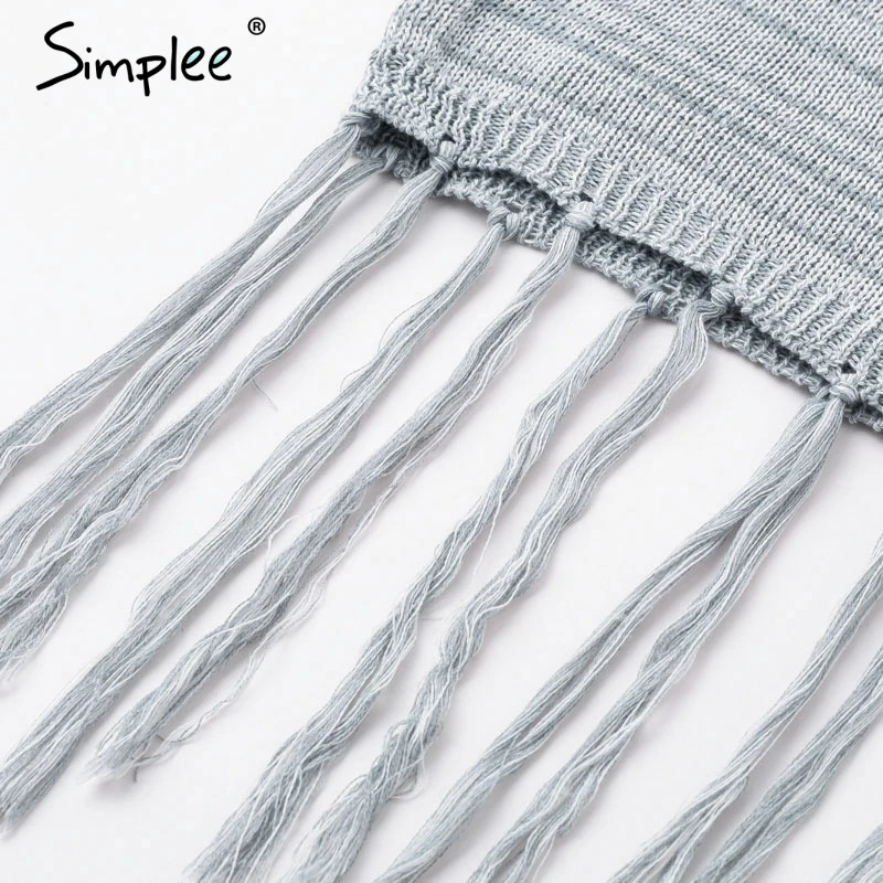 Женский длинный вязаный кардиган Simplee Растягивающийся джемпер большого размера