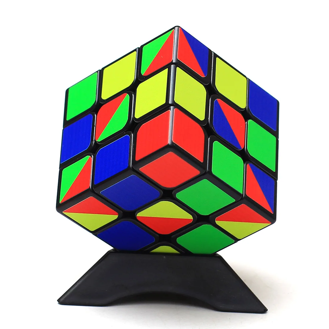 Zcube Супер жесткий четыре Цвет 3x3x3 Радуга Magic Cube Головоломка Куб интеллектуальные