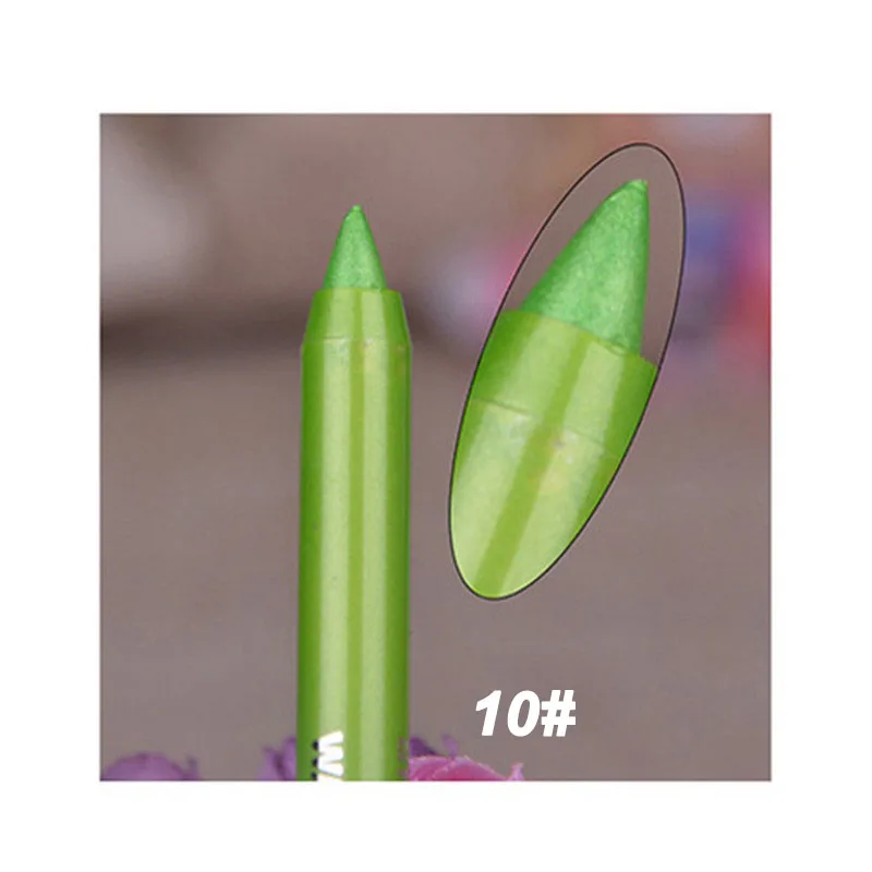 10 12 Colors Waterproof Eye Liner Pencil Pigment Black Brown Red Long Lasting Eyeliner Pen Eyes Makeup Cosmetics Tools - Цвет: 10