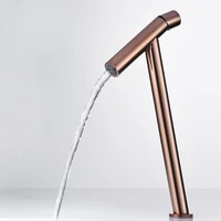 new arrival unique design basin faucet total brass rose gold single lever hot and cold bathroom sink faucet basin tap