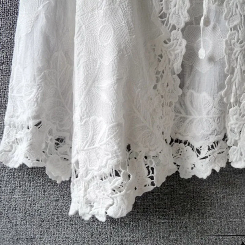 Женский Повседневный Кардиган с цветочной вышивкой Солнцезащитный платок для