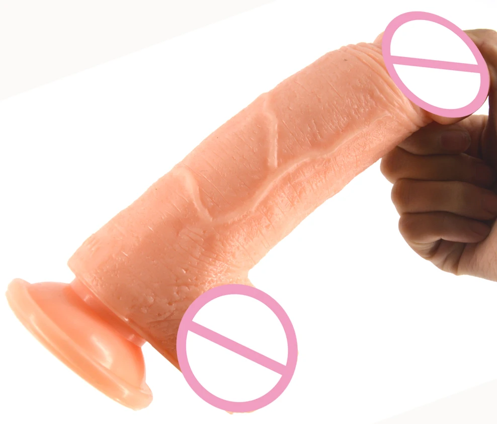 FAAK большой фаллоимитатор на присоске черный Реалистичный искусственный пенис