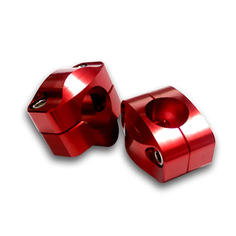 CNC алюминиевый руль мотоцикла рукоятка 22 мм 7/" Руль стояки 28 мм для Honda MSX125 Kawasaki Ducati Yamaha - Цвет: A-Red