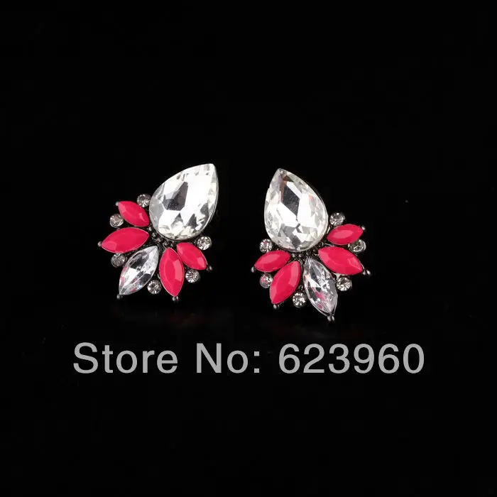 Новый Дизайн 2016 Модные Изящные стеклянные серьги ярких цветов|accessories for making