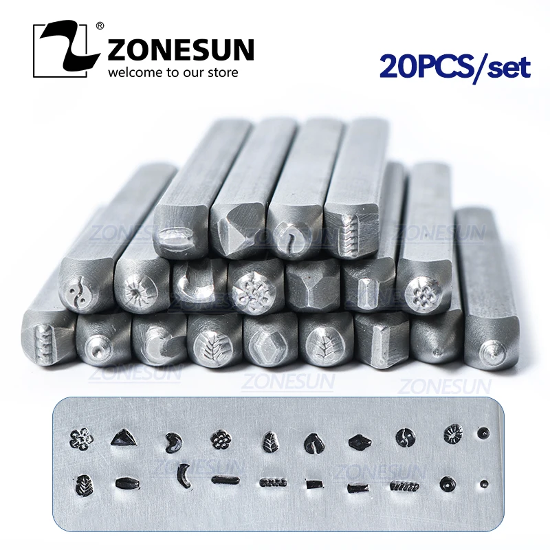 ZONESUN 20 шт. изготовленные на заказ ювелирные изделия металлические марки цветок