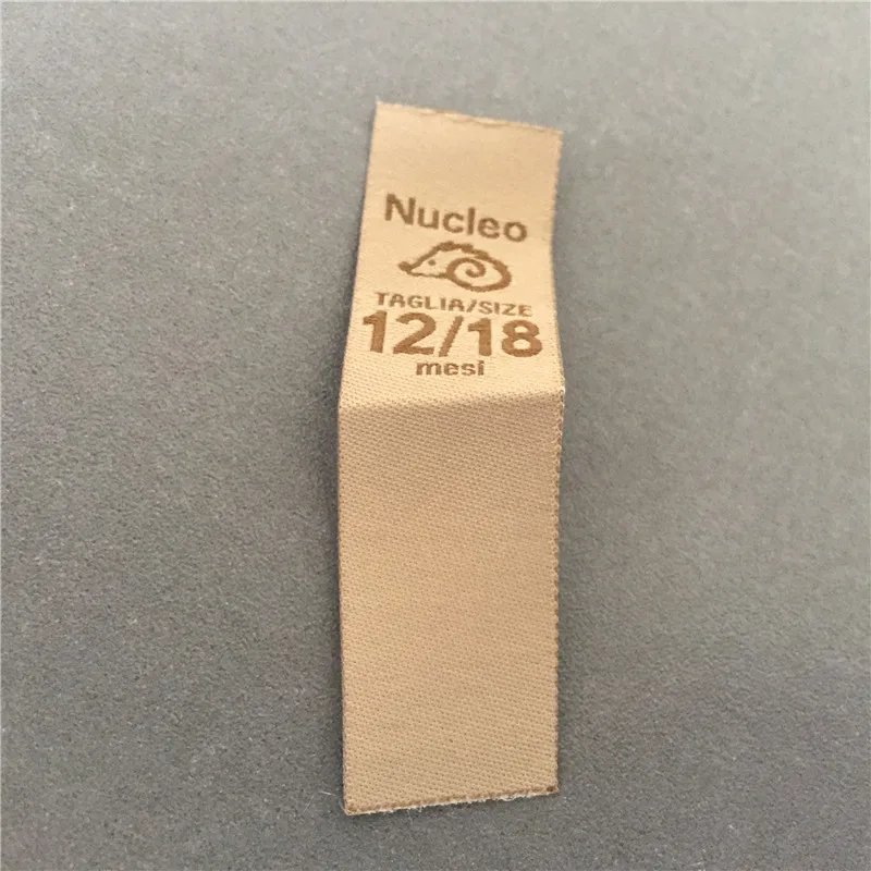 Customize 75D High Definition 2*7.2cm Garment Label Woven |