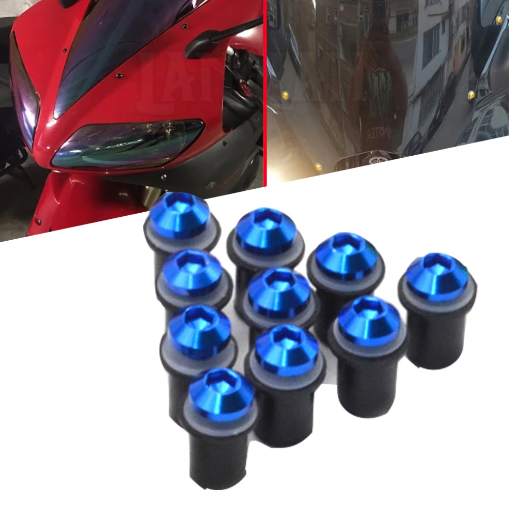 Винты для лобового стекла мотоцикла Umiversal 5 мм винты Honda CBR650F CBF1000 CBF 1000 Φ VFR750 VFR 750