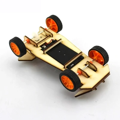 JMT DIY Мини Деревянный электронный мощный автомобиль модель автомобиля набор 4WD