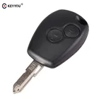 Автомобильные чехлы KEYYOU для Renault, 2 кнопки, Duster, Logan, Fluence, Clio