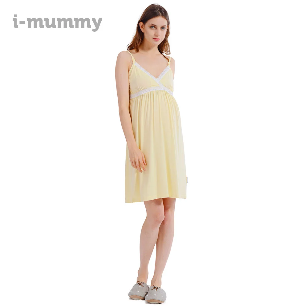 Платье для кормящих мам i-baby одежда из модала женщин сна с постоянной