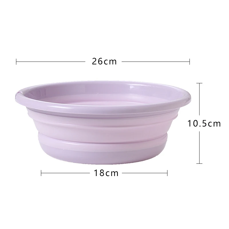S Size Purple Портативное складное ведро, складная раковина для мытья автомобиля, одежда для мытья овощей, для дома, кухни, для улицы, кемпинга, путешествий, чистые инструменты - Цвет: S Size Purple