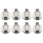 Поворотный переключатель из цинкового сплава, 8 шт., ручки управления, Сменные аксессуары для кухонной плиты, газовой плиты, духовки, варочной панели (диаметр: 8 мм