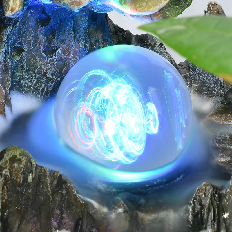 Фонтан с насосом маленький хрустальный шар для горного дела увлажнение фэн шуй