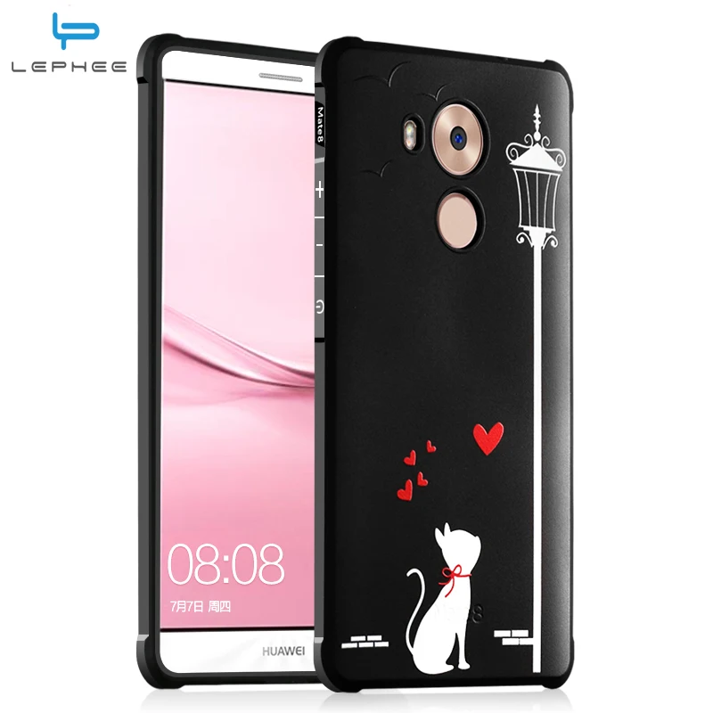 LEPHEE For Huawei Mate 8 Case 7 Cover Luxury 3D Cartoon Parttern Soft Silicon Phone for Mate8 Mate7 |