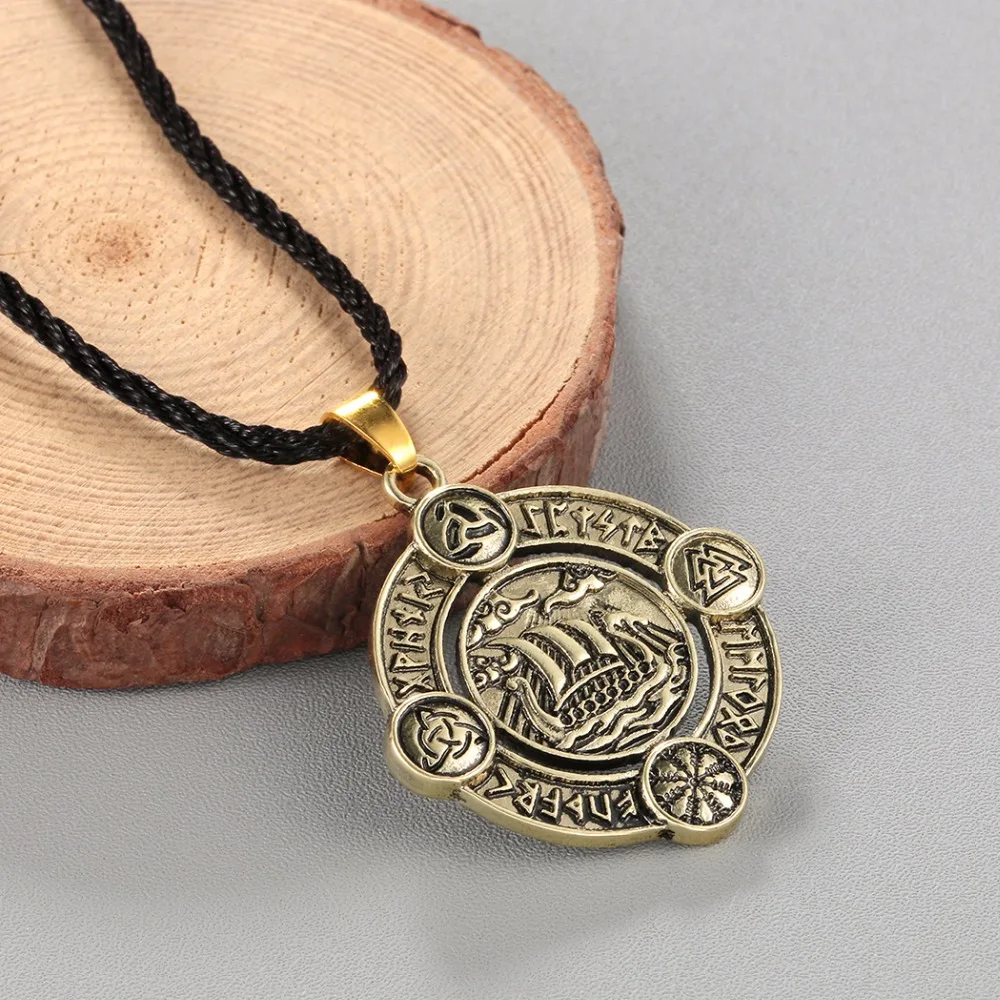 Новинка мужские ожерелья Norse подвеска Sleipnir Старший Футарк руны ожерелье для