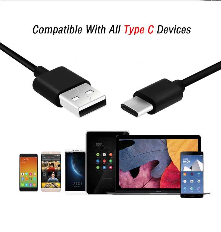 Зарядный кабель Usb Type-C 0 25 м 5 1 2 3 для Huawei P30 Pro Xiaomi Redmi Note 8 Typec Kabel | Мобильные телефоны