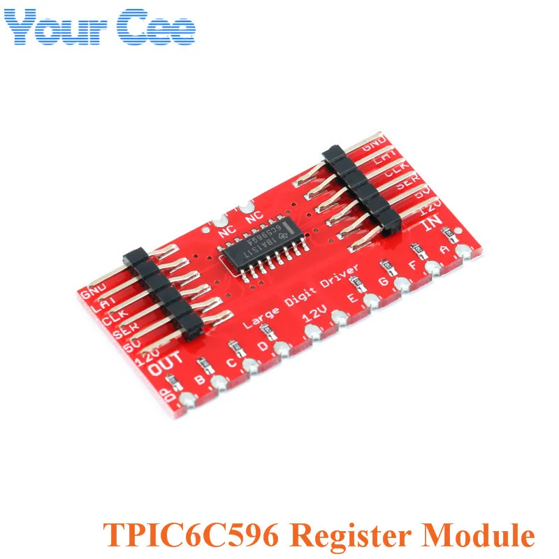 TPIC6C596 8 битный Реестровый 7 сегментный цифровой модуль реестрового драйвера для