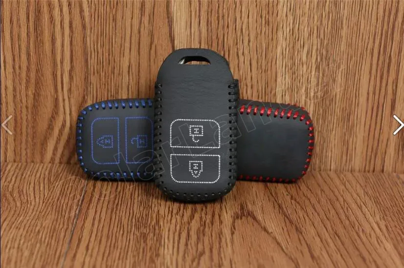 

Only Red hot sale for Honda VEZEL FIT JADE(2016) Crosstour(2016) Crider(2016) Hand Sewing Leather Car Key Case car key cover