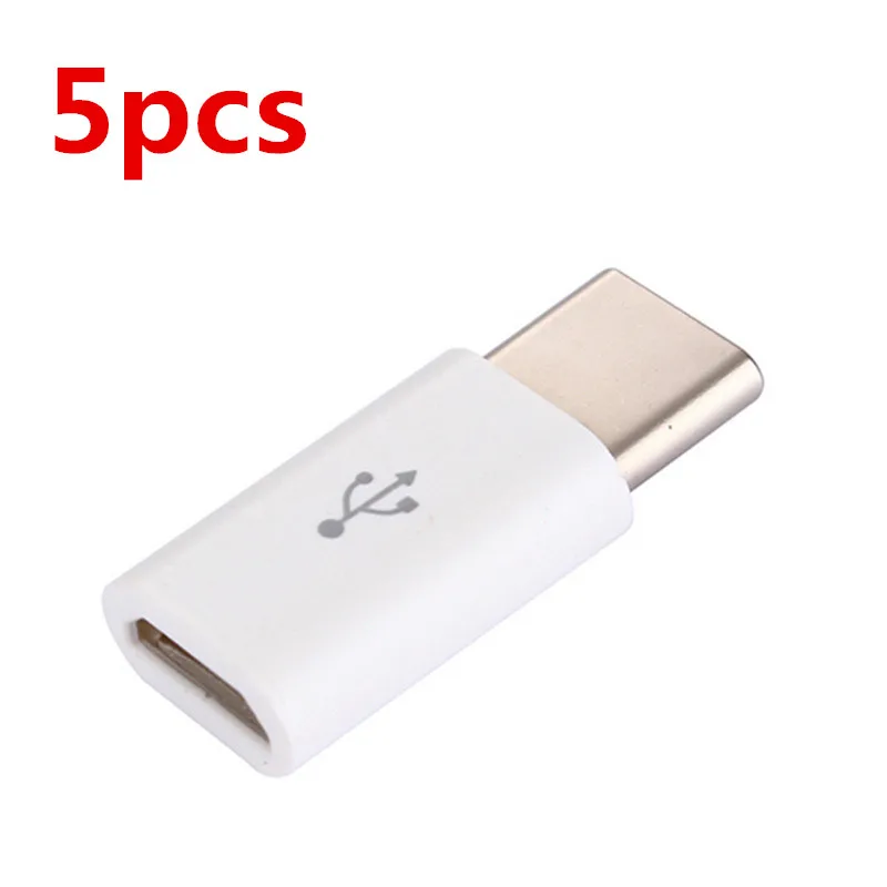 5 шт./лот USB 3 1 Type C адаптер 5PIN Micro кабель Зарядное устройство для One Plus Xiaomi Mi 6 A Max 2|micro