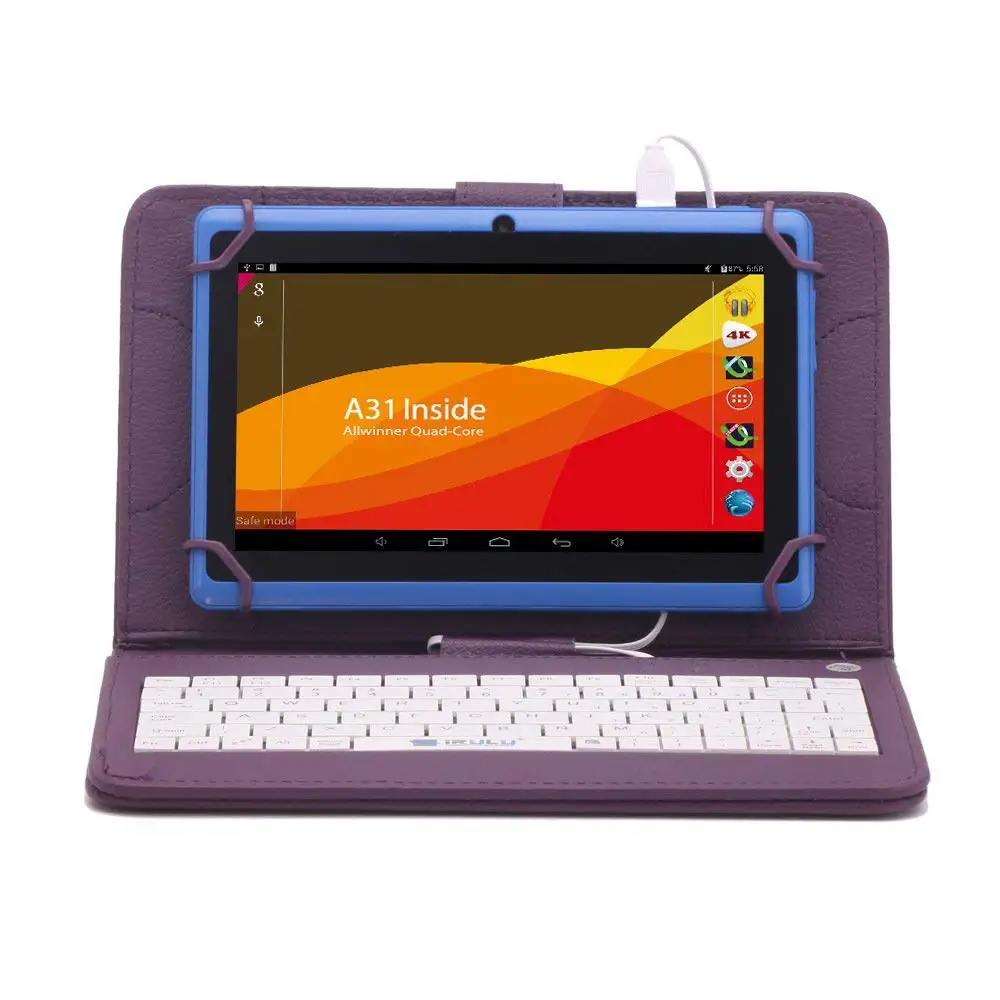 IRULU 7 дюймов Android 7,1 детский планшет 16GB Babypad Edition ПК с Wifi и камерой GMS Сертифицированный поддерживаемый Детский защитный чехол(розовый
