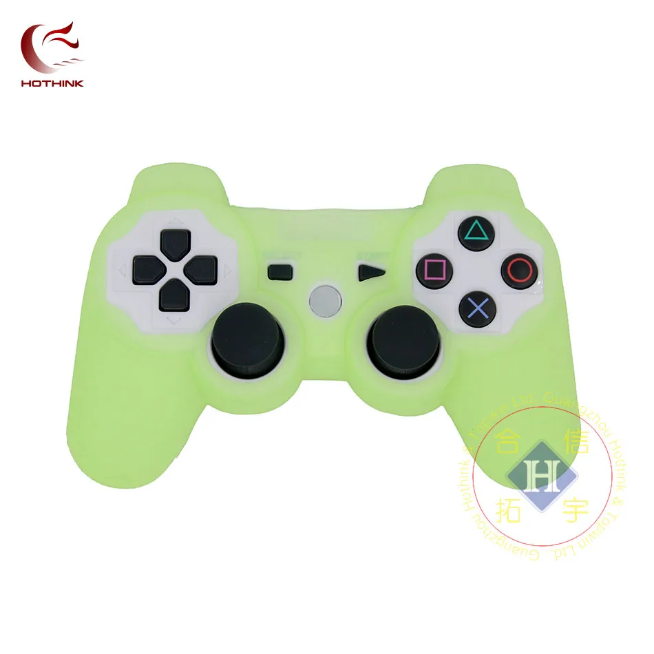 HOTHINK защитный силиконовый чехол, кожный чехол, мягкий чехол для Playstation 3 PS3, контроллер dualshock 3, геймпад - Цвет: light green