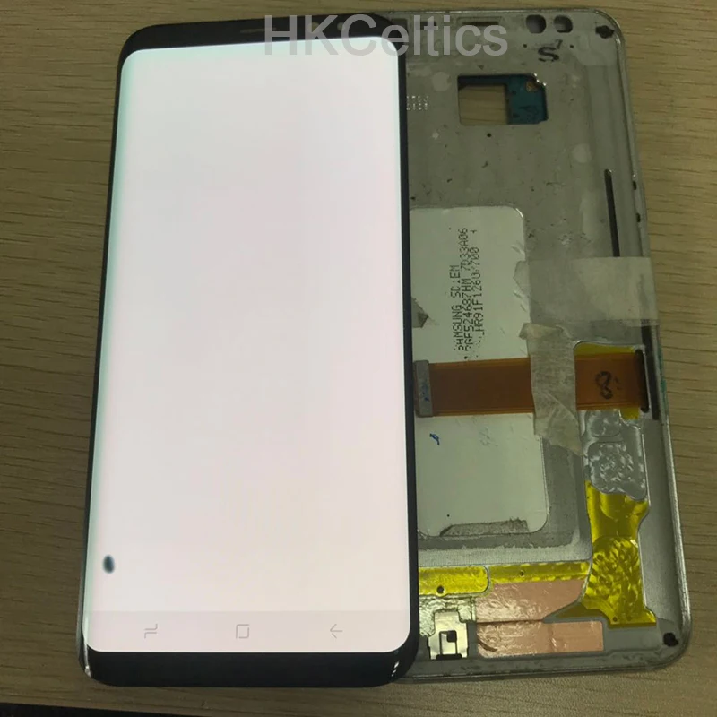 Активно-матричные осид, ЖК-дисплей с рамкой для Samsung Galaxy S8 g950 G950F Дисплей S8 плюс G955 G955F+ Сенсорный экран Digitizer Ассамблеи+ битых пикселей
