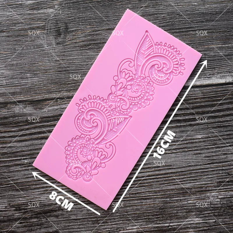 Красивая силиконовая форма для торта с Фениксом кружевная Цветочная Форма