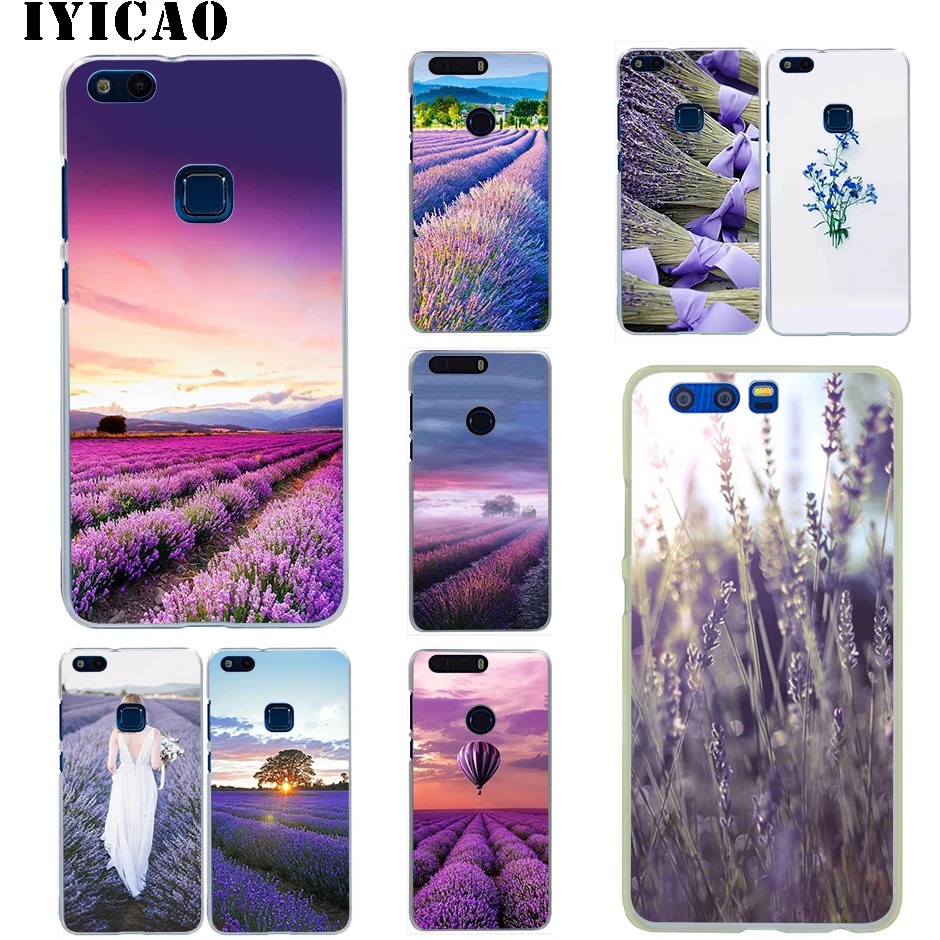 IYICAO Лавандовый жесткий чехол для Huawei Honor 6A 6C 7A 7C 7X 8 8X 9 10 20 9X Lite Pro Play Note View
