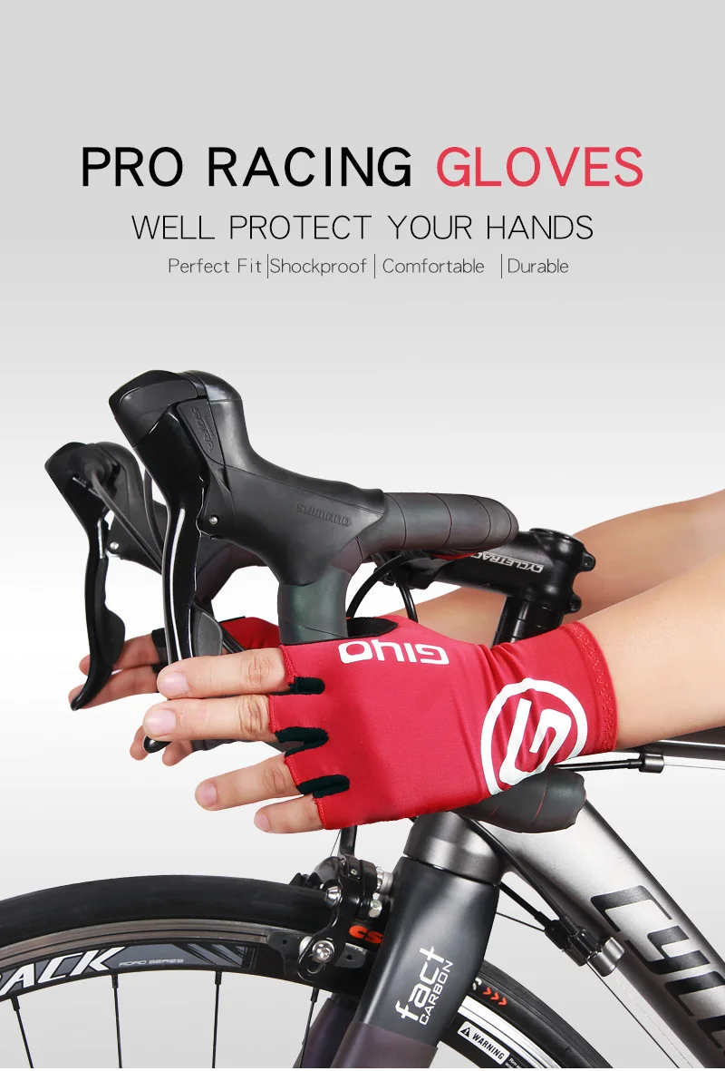 Giyo Cycling Gloves Cycling Half Finger Gloves Anti-slip Bicycle Mittens Racing Road Bike Glove MTB Biciclet Guantes Ciclismo