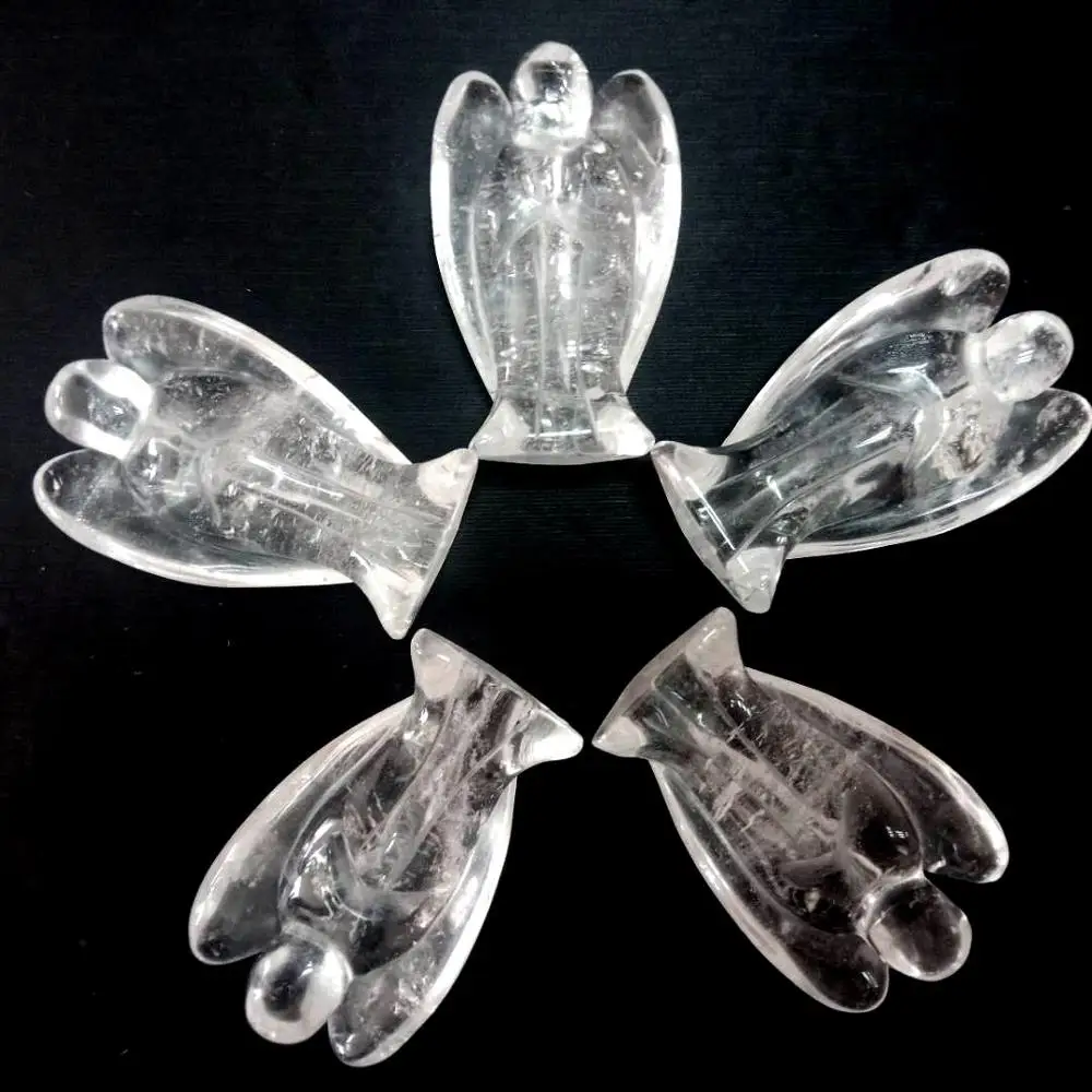 Натуральный драгоценный камень кристалл ангел цепочка кварц аметист кальдалит