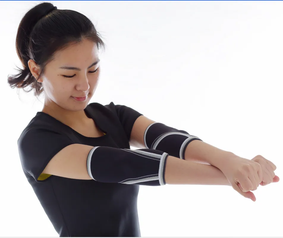 Неопреновые налокотники (1 пара) для тренажерного зала кросс фитнеса тяжелой