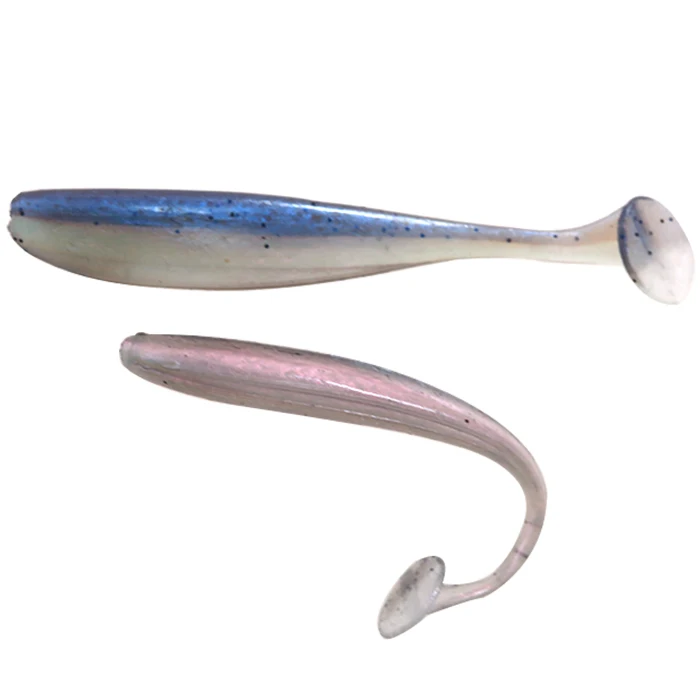 50mm LureGee Wobbler Fishing Lure Easy Shiner Jig Swimbait Artificial Double Color Silicone Soft Bait for Carp Bass Lures | Спорт и
