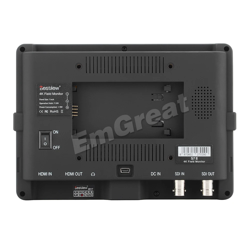 Bestview S7 II 7 дюймов 4K HD на Камера монитор ЖК дисплей полевой 1920*1200 HDMI совместимых с 3G