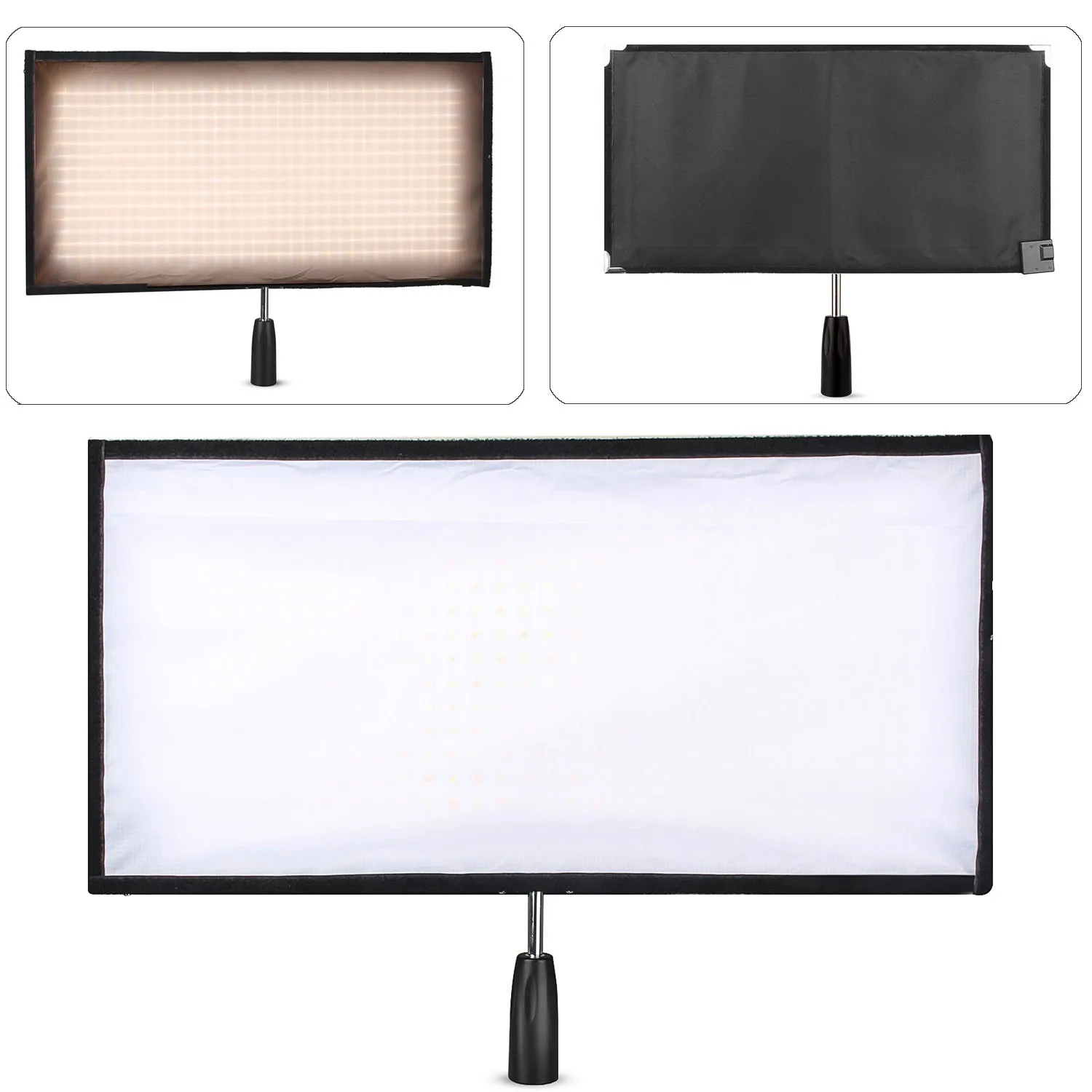 

Travor FL-3060A 30x60cm Flex 3200-5500K 480 LED Flexible Moldable LED Video Fabric Light Slim Ultralight Panel with 2.4G Remote