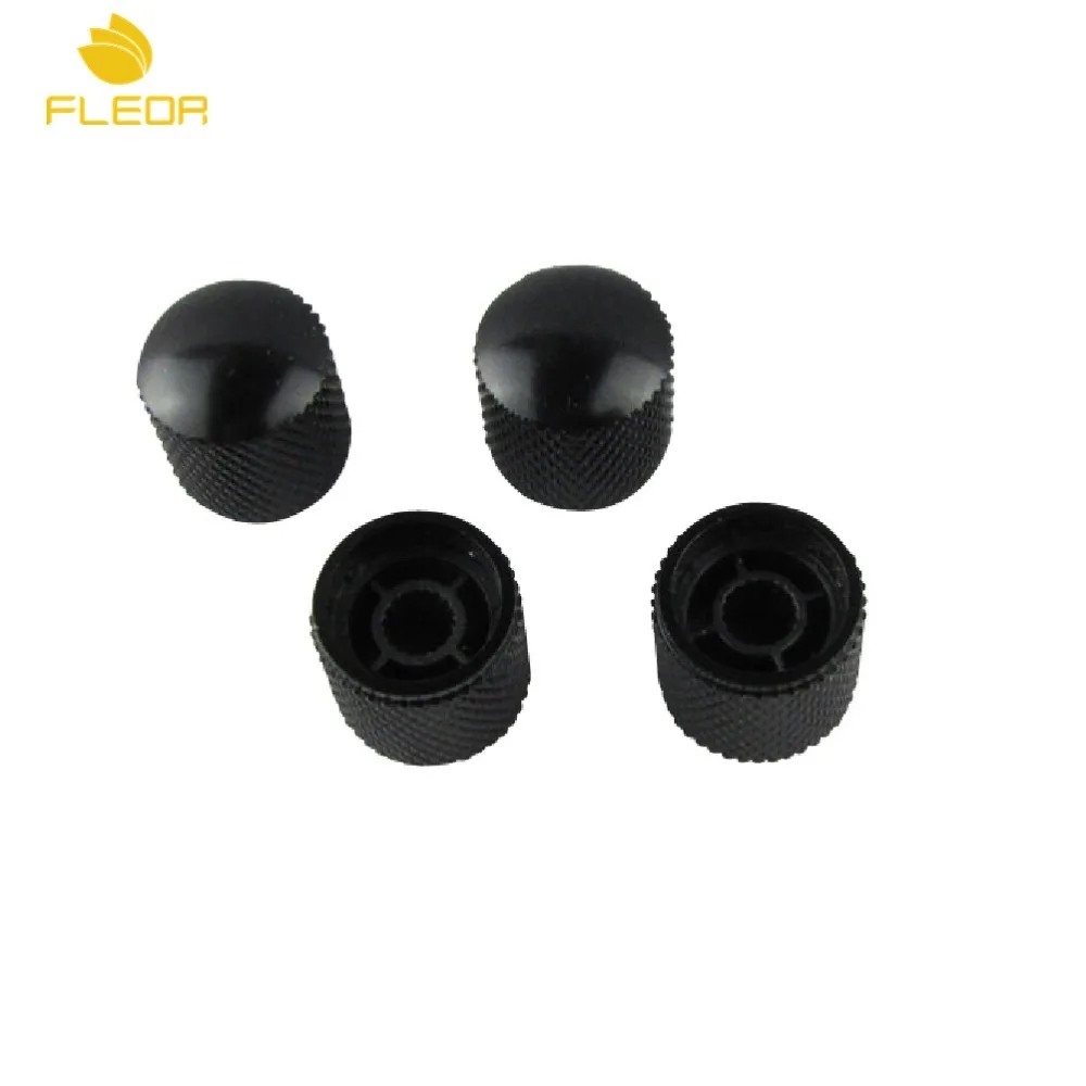 FLEOR 4 шт. черные металлические купольные ручки управления громкостью басов для