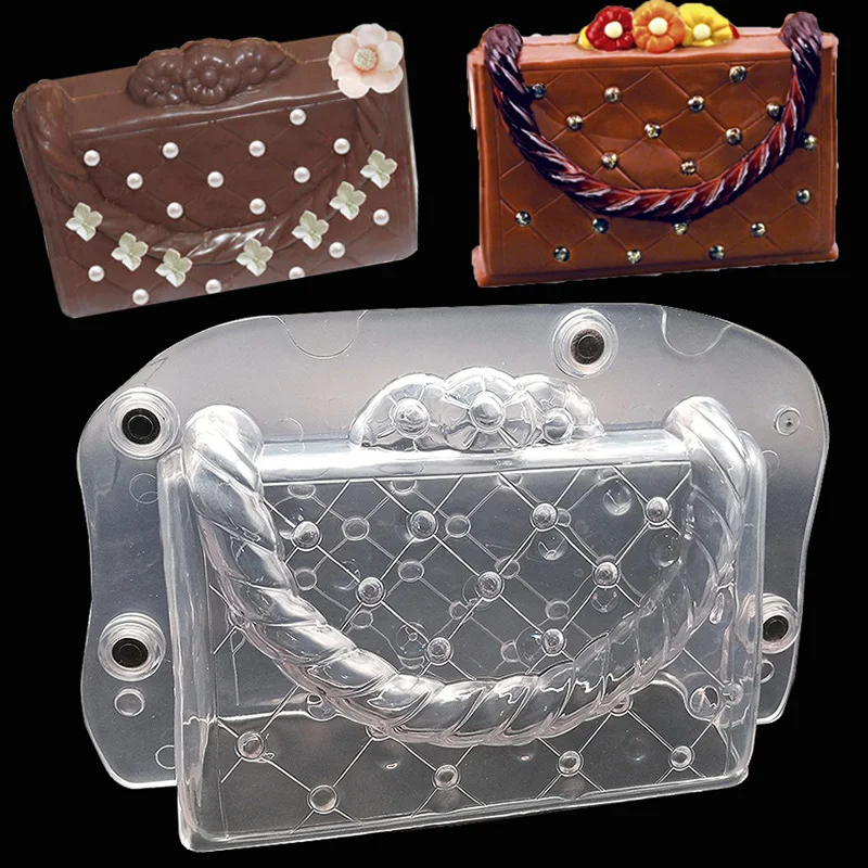 Большой размер 3D DIY ручной работы торт леди мешок шоколадная форма пластиковый мешок из поликарбоната инструменты для украшения торта с магнитом