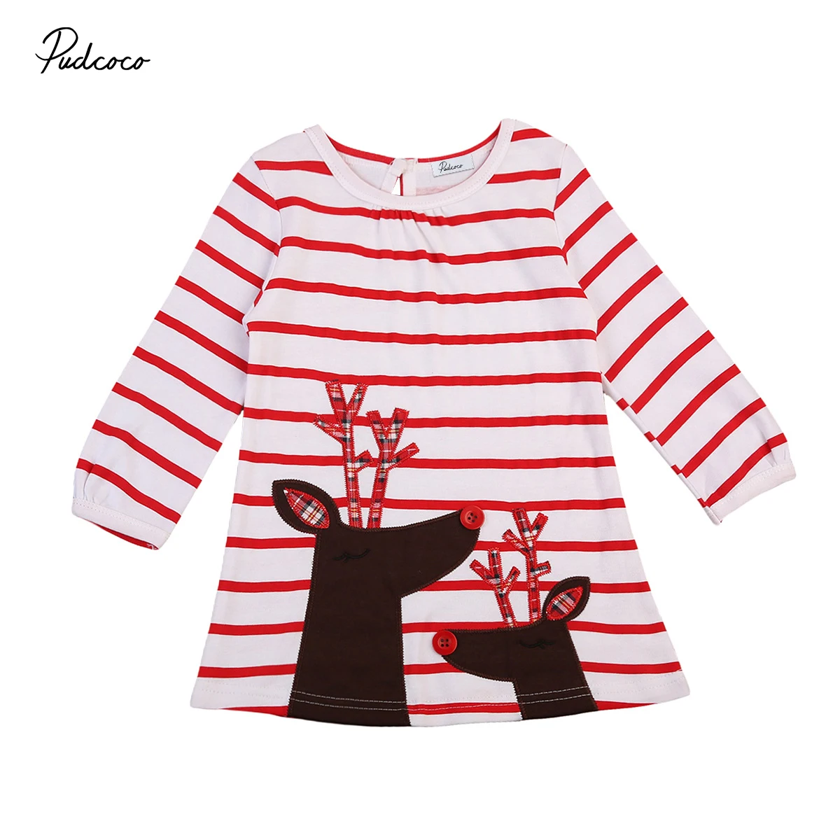 Новинка 2017 Брендовое платье для новорожденных младенцев девочек детей с длинным