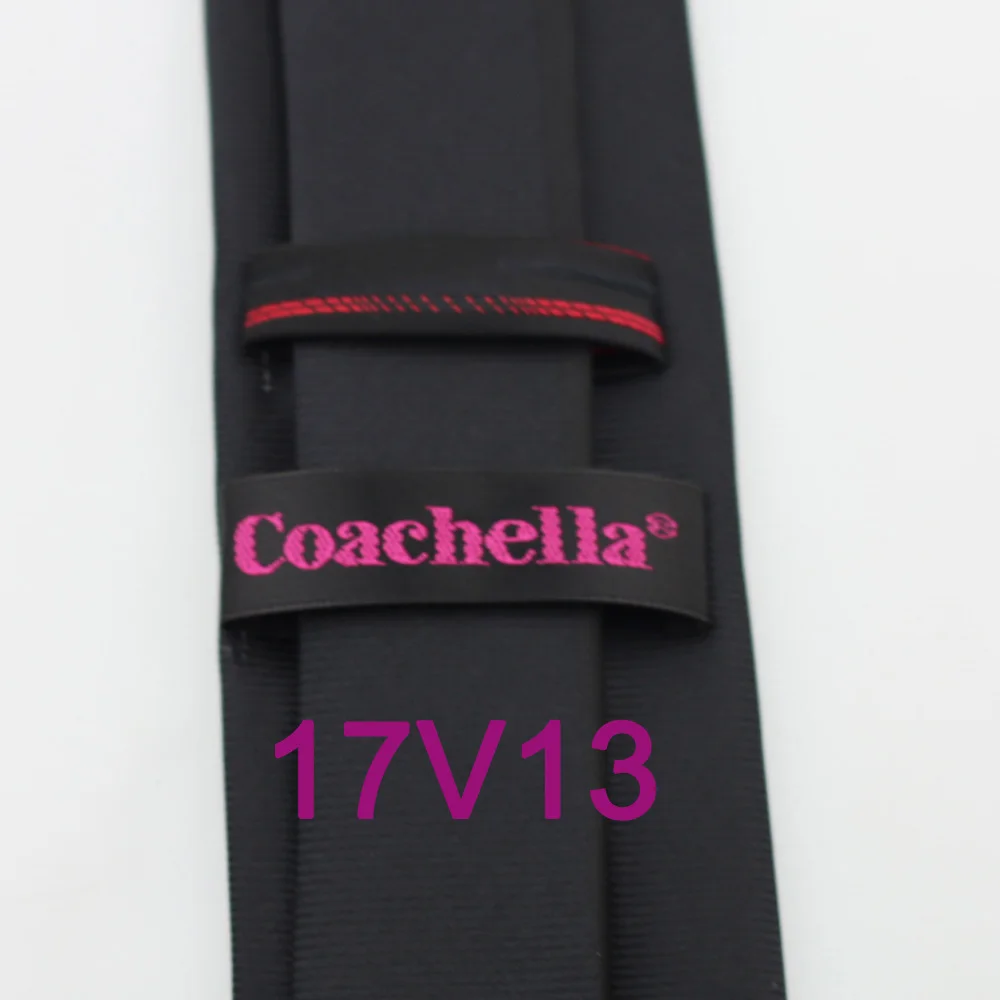 Галстуки Yibei Coachella обтягивающие черные галстуки мужские с красной вертикальной