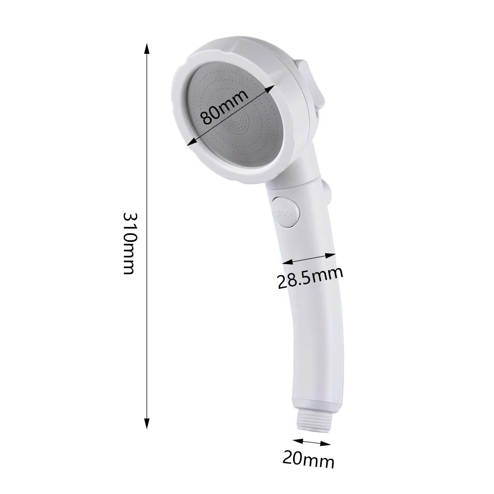 Rainfall Shower Head High Pressure Easy Install Massage Bathroom Jetting Handheld Spray Water Saving Detachable Accessories |