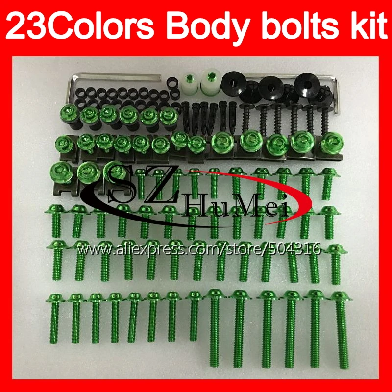 

Fairing bolts full screw kit For KAWASAKI NINJA ZXR400 89 90 ZX-R400 89-90 ZXR-400 ZXR 400 1989 1990 Windscreen bolt screws Nuts