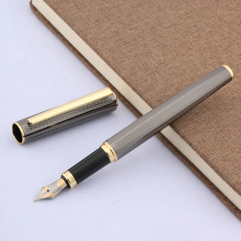 Новая офисная темно серая металлическая отделка в подарок|iridium fountain pen|fountain penpen pen