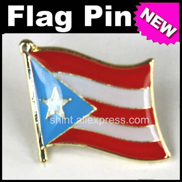 

Lapel Pins Puerto Rico Flag Pins All Over The World Badge Emblem Country State Pins