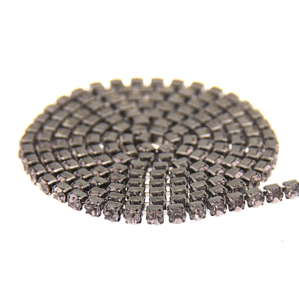 Черные стразы со стразами черные базовые цепочки медная цепочка для стаканов