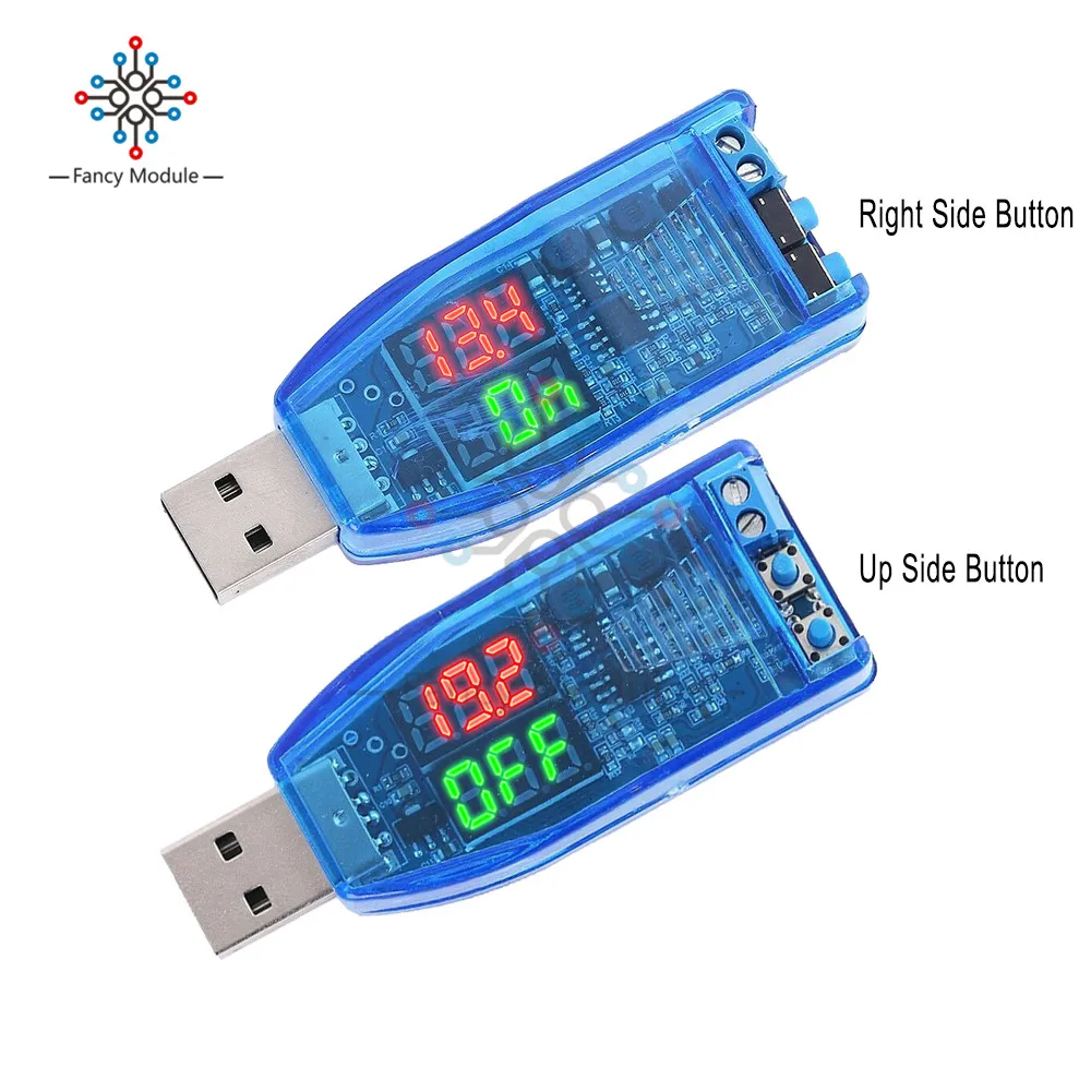 Двойной светодиодный цифровой дисплей DC-DC DC 5V to 1 2 V-24V USB Шаг вверх вниз повышающий