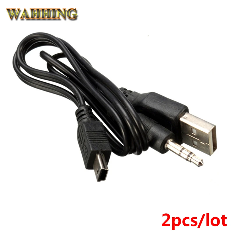 2 шт. Новый мини USB к кабель + 3 5 мм разъем адаптера аудио соединительный для