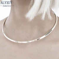 alyxuy new fashion jewelry simple metal torques collar round choker necklace charm accessories gift for women girls